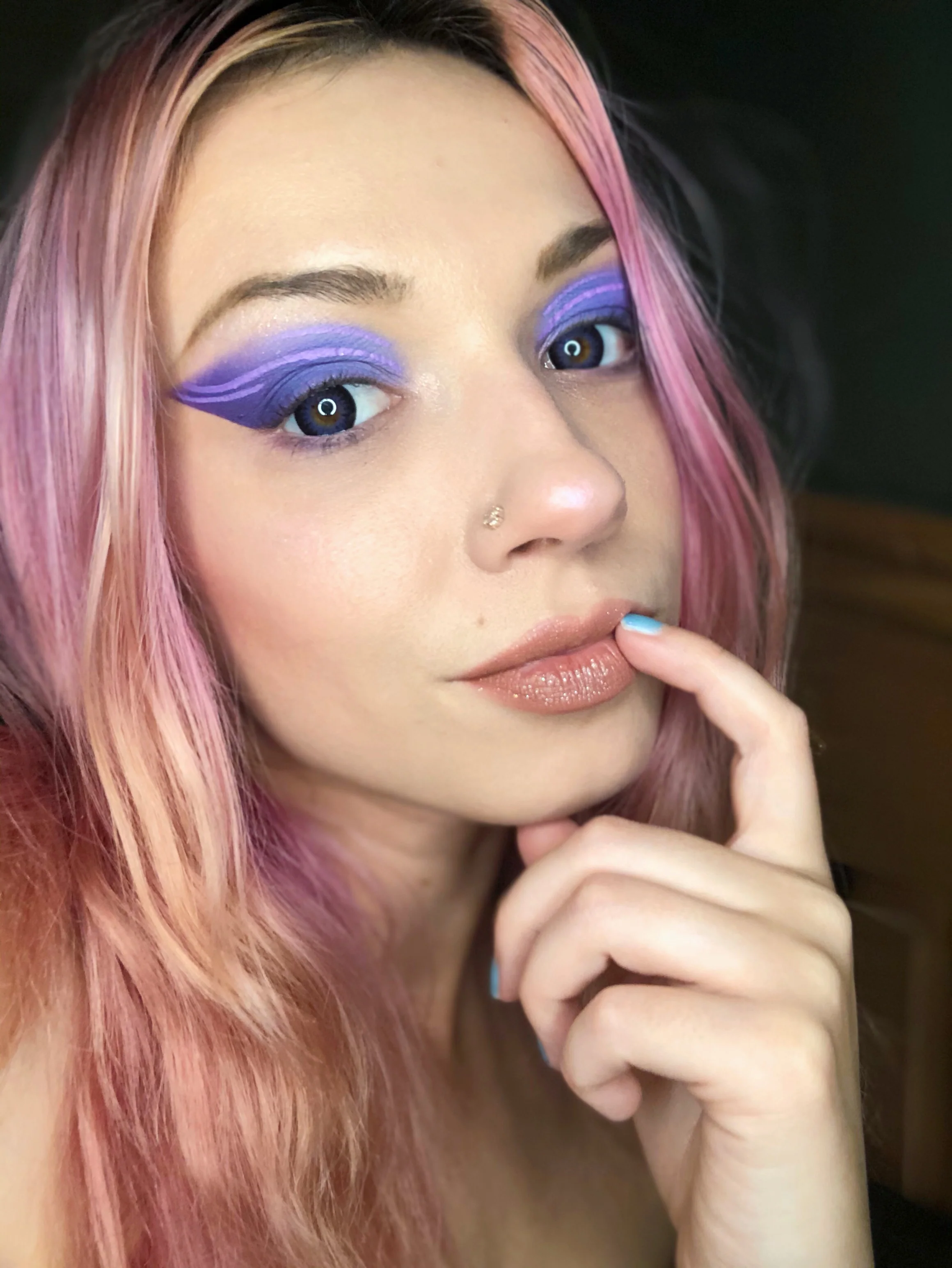 2 Tone Violet Contacts - Image 7