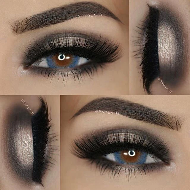 4 Tone Blue Colored Contacts - Image 6
